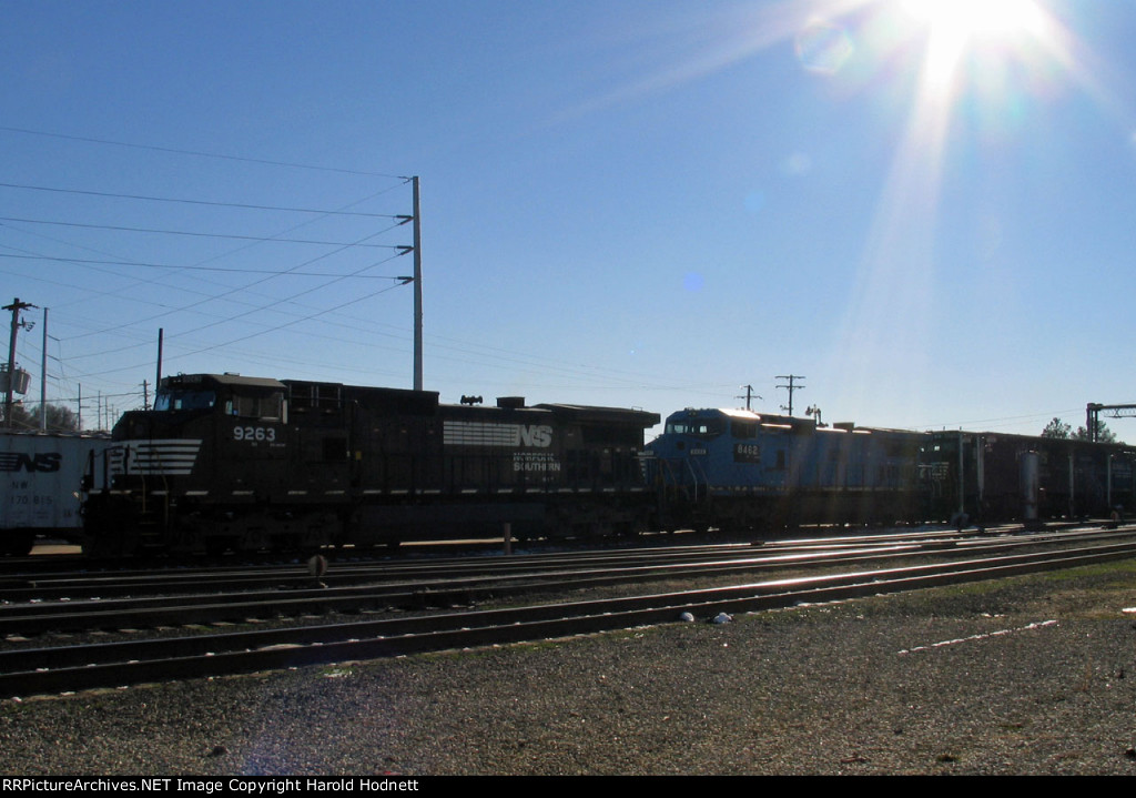 NS 9263 & 8642 at Glenwood Yard